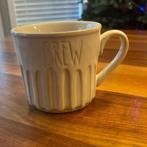 Rae Dunn 16ounce Coffee Cocoa “BREW” ceramic Mug
